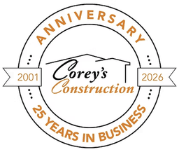 Corey’s Construction — 25 years in business
